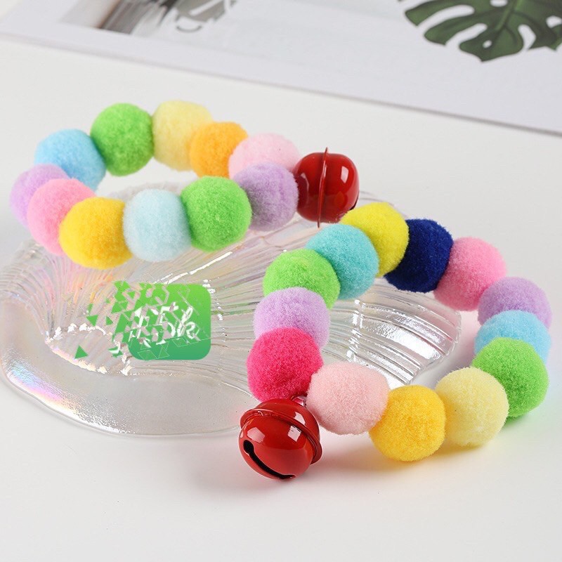[Mã PET50K giảm Giảm 10% - Tối đa 50K đơn từ 250K] Vòng cổ bóng lông chó mèo kèm chuông