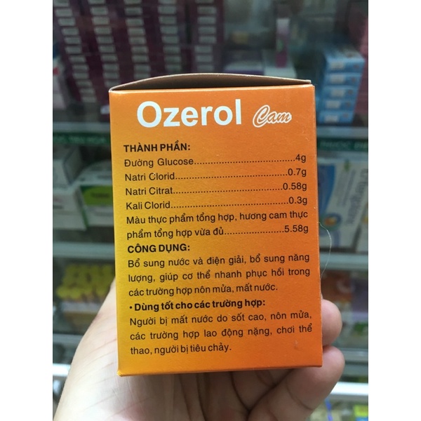 Oresol 3B, Vị cam giúp bù nước điện giải bổ xung vitamin giúp cơ thể khỏe mạnh hơn