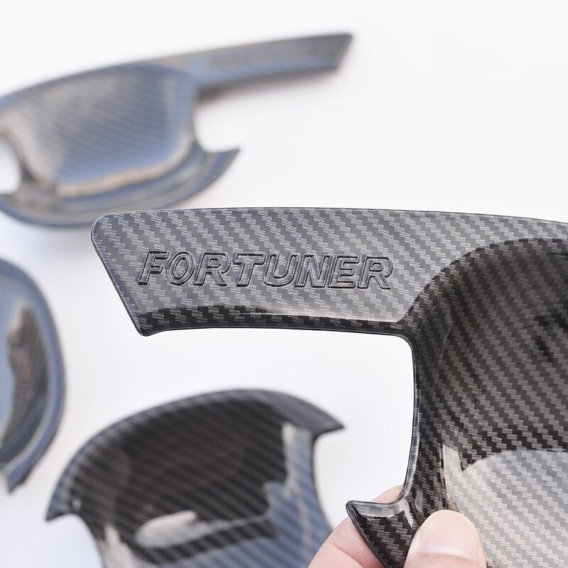 Ốp Bọc Tay Nắm Cửa Xe Hơi TOYOTA FORTUNER 2004-2014 AN50 AN60 Bằng Sợi carbon