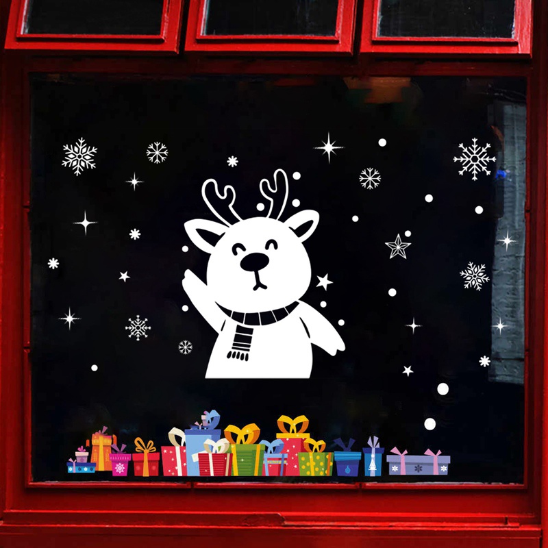 Sticker Dán Cửa Sổ Trang Trí Giáng Sinh Năm Mới 2023