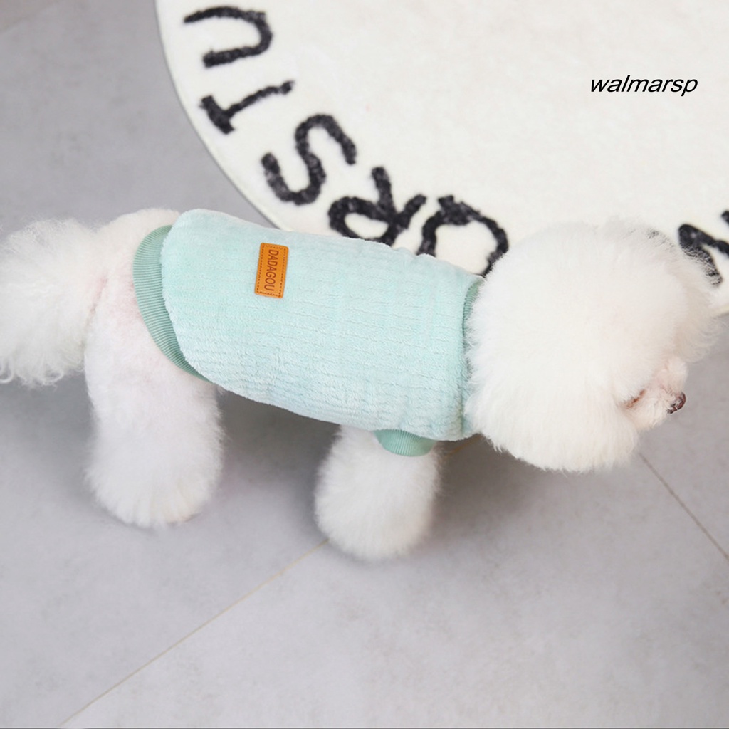 Áo Sweater Màu Trơn Giữ Ấm Mùa Đông Cho Thú Cưng