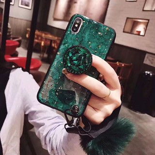 ỐP LƯNG GIẢ VÂN ĐÁ KÈM GIÁ ĐỠ VÀ DÂY BÔNG - ỐP DẺO [ E1-1 ]