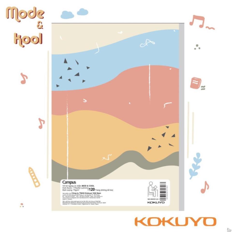 Vở Kẻ Ngang Có Chấm Campus Mode &amp; Kool 120 Trang Khổ B5 ...