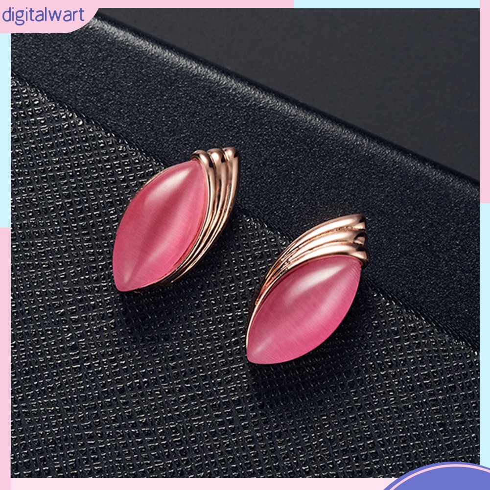 Bộ Dây Chuyền + Bông Tai Đính Đá Thời Trang Sang Trọng Cho Nữ