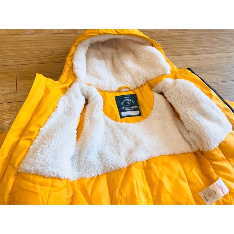 Áo phao  Geogre Parka màu vàng lót lông ấm áp
