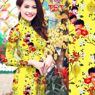 Vải áo dài tết