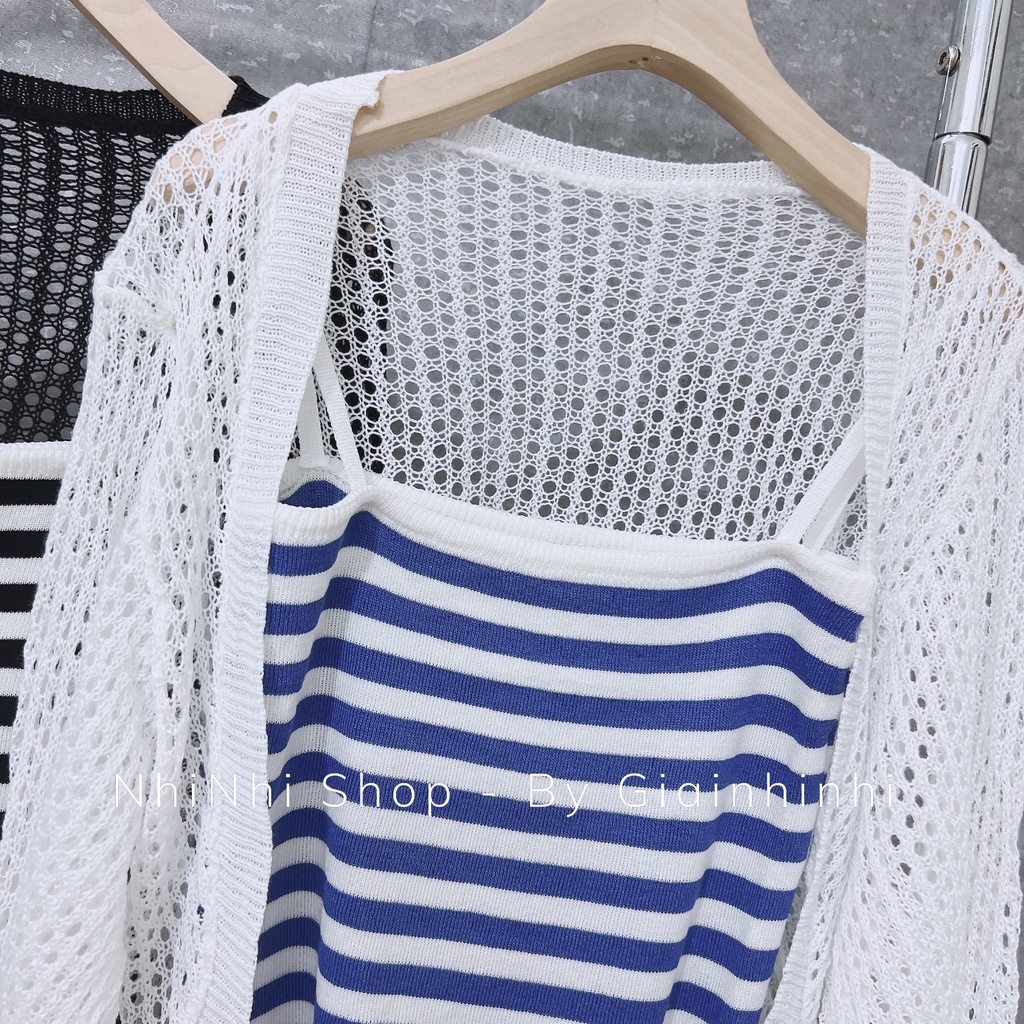 Set áo len cadigan kèm áo 2 dây SE1623 - NhiNhi Shop