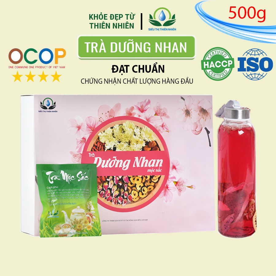 Trà dưỡng nhan cung đình Mộc Sắc làm từ hoa quả khô sấy lạnh giúp giảm cân, đẹp da