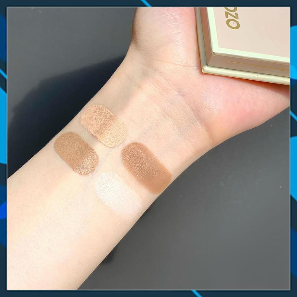 [ Hàng Nhập Khẩu ] Bảng Tạo Khối 4 Ô Kem + Phấn Lì Kết Hợp Nozo Contouring | BigBuy360 - bigbuy360.vn
