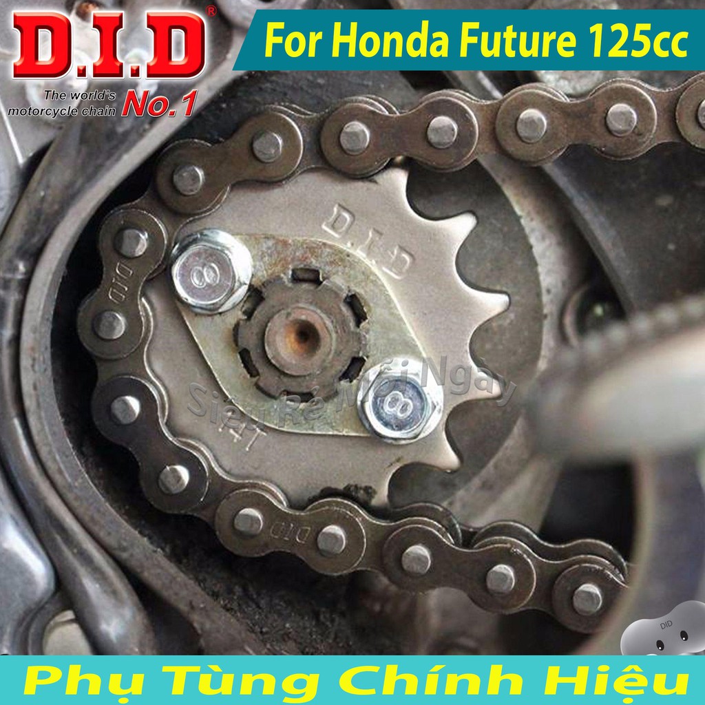 Bộ Nhông Sên Dĩa DID Honda Future 125cc, Future Fi Sên DID đen 10ly Thái Lan