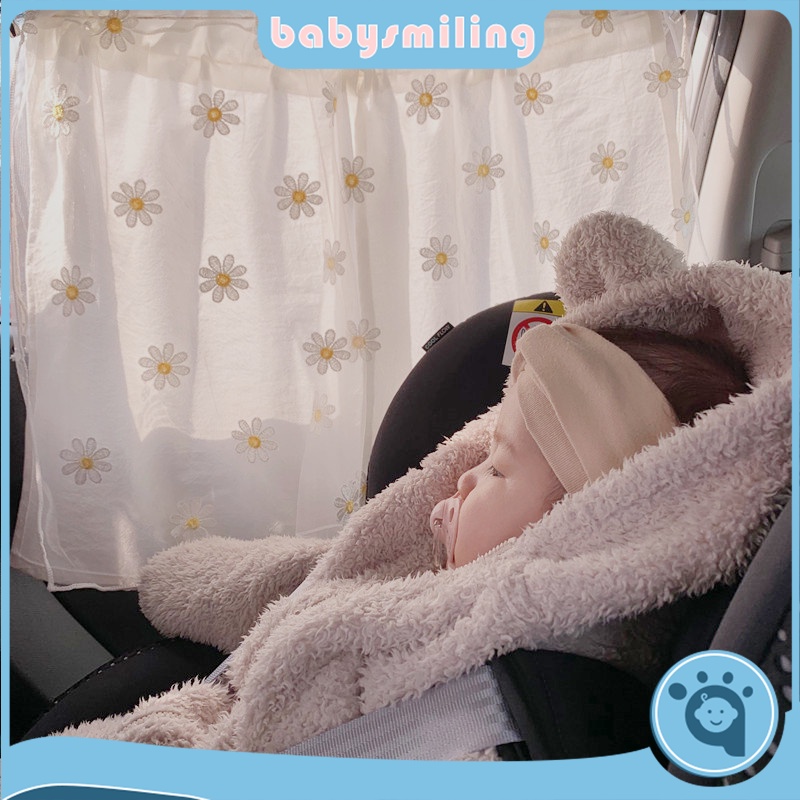 Rèm Cửa Sổ Che Nắng Chống Tia UV Thêu Họa Tiết Dễ Thương Cho Bé