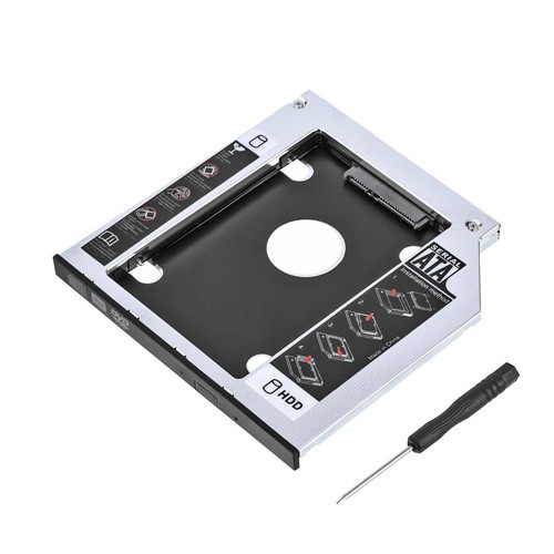 Caddy Bay HDD SSD SATA 3 9.5mm/12.7mm (NHÔM)- ổ cứng thay thế ổ DVD!