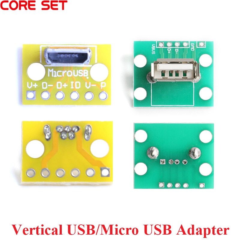 Ổ Cắm micro usb 2.0 usb 2.54mm Xoay 180 Độ Tiện Dụng Mới