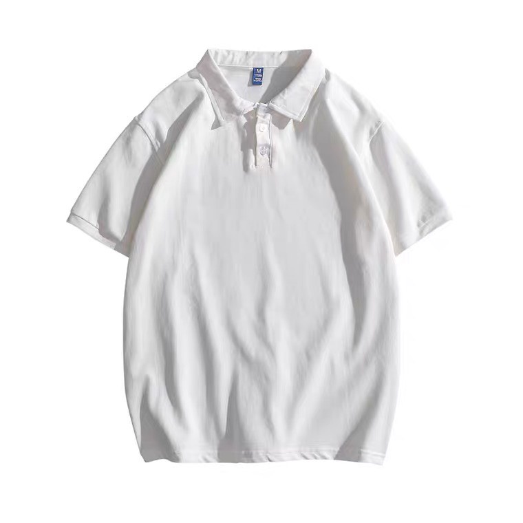 Áo Polo Unisex trơn, basic 3 màu cơ bạn Đen + Trắng + Xám chất cá sấu