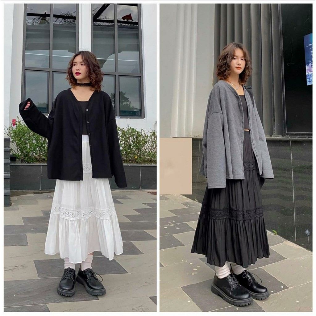 Áo Khoác Nỉ Cardigan Hàn Trơn Form Rộng Ulzzang 1hit_unisex (Ảnh thật 3 màu) | BigBuy360 - bigbuy360.vn