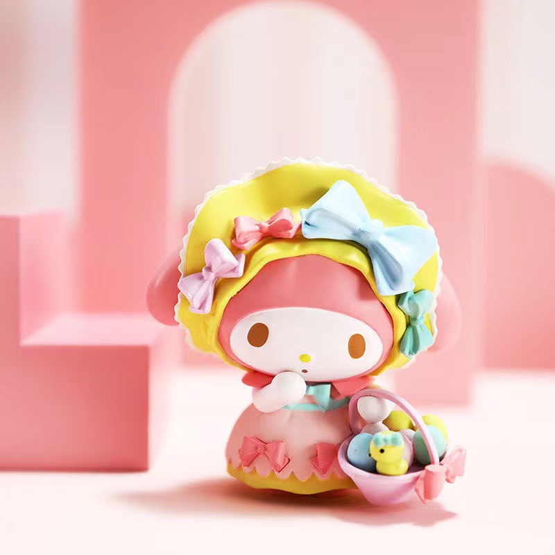 Sanrio Đồ Chơi Búp Bê Melody Cầm Tay Để Bàn Trang Trí Tiệc Trà / Quà Tặng Cho Bé Gái