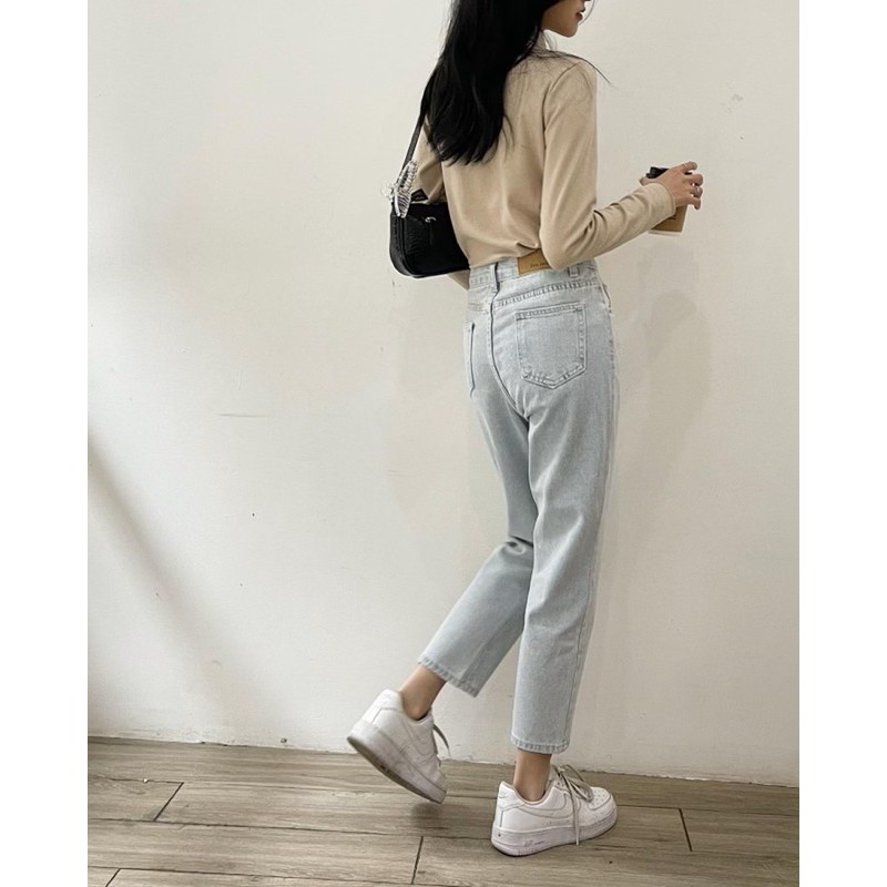 Quần jeans xanh form bé evis