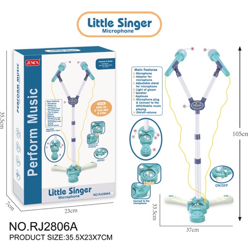 Karaoke cho bé 2 mic,pin,bé tập hát, bé yêu ca hát