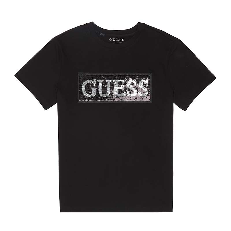 Áo Thun Tay Ngắn Màu Trơn In LOGO Guess Thời Trang Cho Nam Và Nữ Mã YJ2K6435