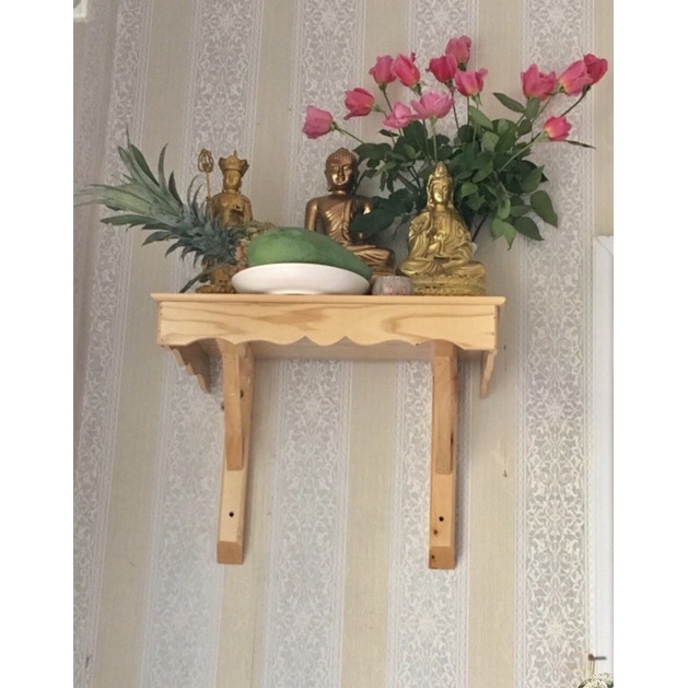 Bàn thờ treo tường gỗ ép đủ kích thước, gỗ nhập khẩu cao cấp