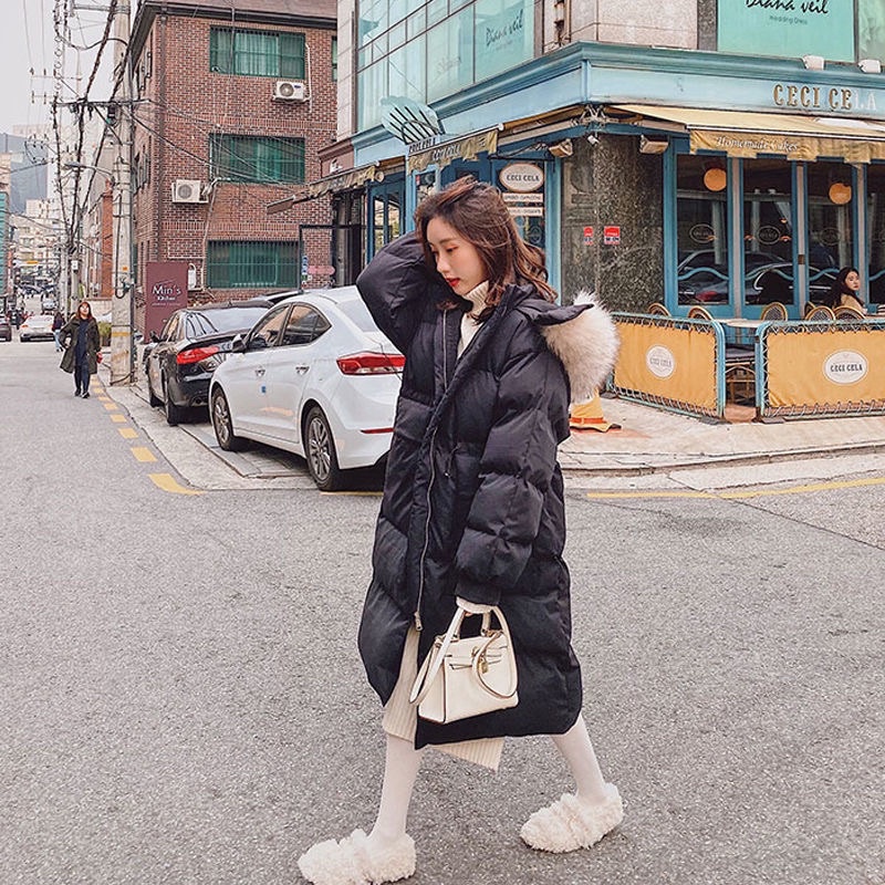 Áo khoác phao dáng dài phong cách Hàn Quốc