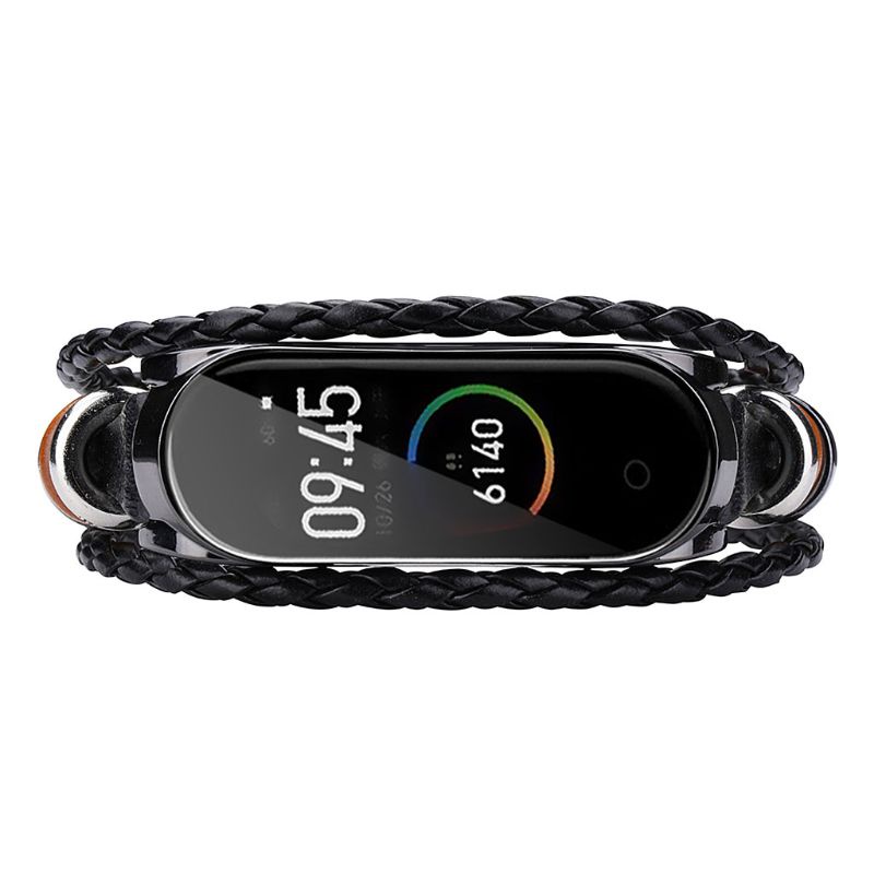 Dây Đeo Thay Thế Chất Liệu Tpu Thiết Kế Nhiều Lỗ Phong Cách Vintage Cho Xiaomi Mi Band 4/3