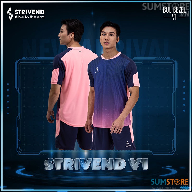 Đồ Đá Banh Không Logo Strivend Bul-Bezel V1 Tím Hồng - Áo Bóng Đá Thể Thao Nam Nữ Mới Chất Lượng Cao Cấp