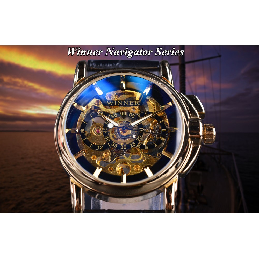 Đồng hồ cơ lộ máy Winner Navigator Series cho nam