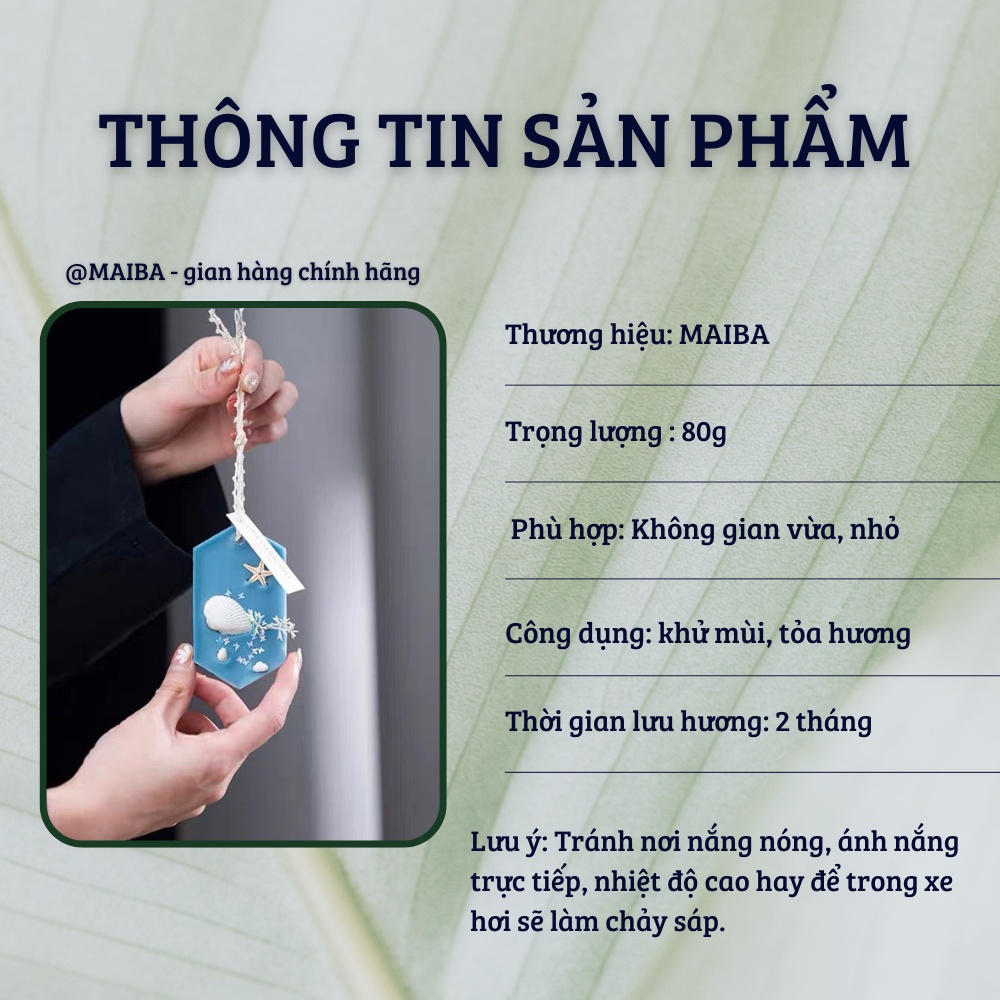 Sáp Thơm Hoa Khô MAIBA Treo Tủ Quần Áo Giầy Dép Khử Mùi Thơm Phòng