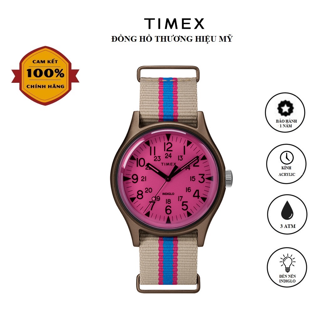 Đồng hồ Unisex Nam Nữ Timex MK1 Aluminum California 40mm - TW2T25600 Dây Vải - Chính Hãng