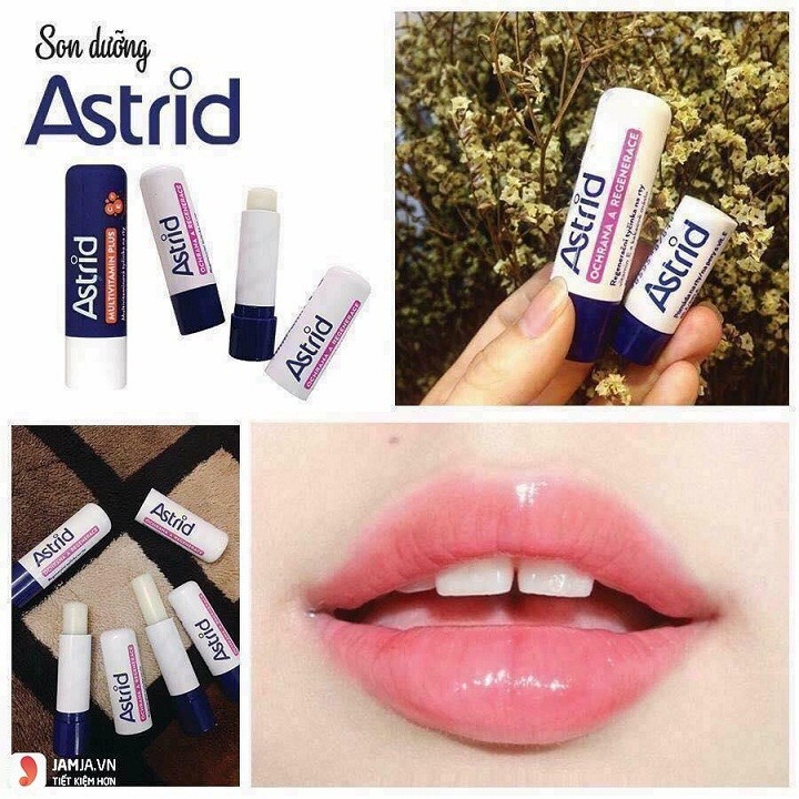 Son dưỡng mỡ hươu Astrid 4,7g giúp dưỡng môi mềm và hồng hào - mỹ phẩm Yumi Beauty