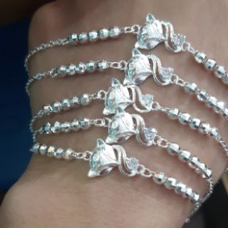 Lắc tay nữ bạc hồ ly