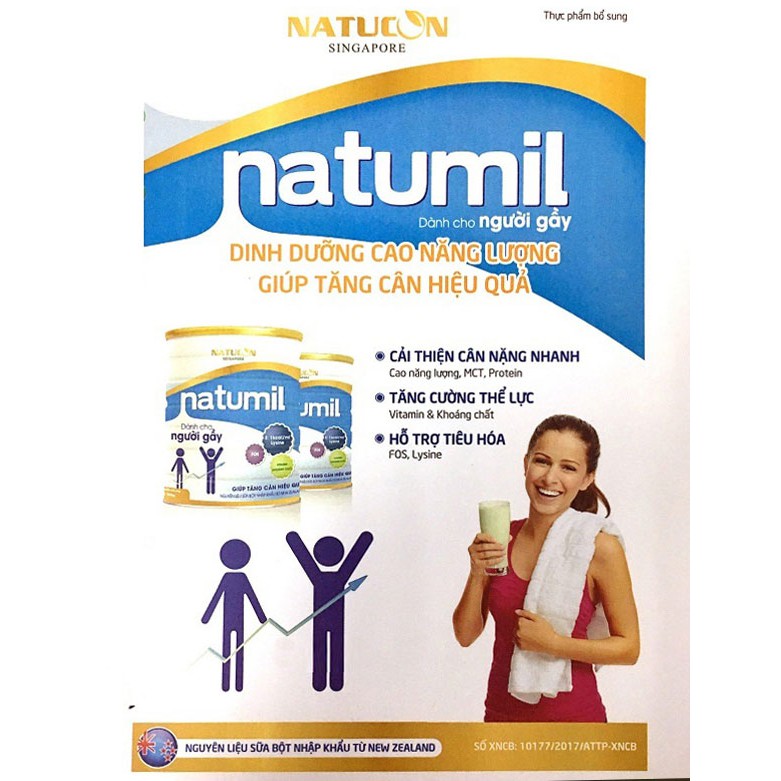  Sữa Natumil dành cho người gầy loại 900g