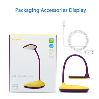 Đèn PISEN Led Chargeable Lamp (Đèn sạc cảm ứng, chống cận, 1.8W, 1400mAh) - (CL01)