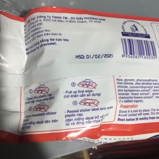 Khăn ướt baby Phương Nam 50 tờ loại nhỏ