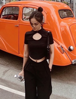 [NAPU]Áo crotop khoét giọt nước