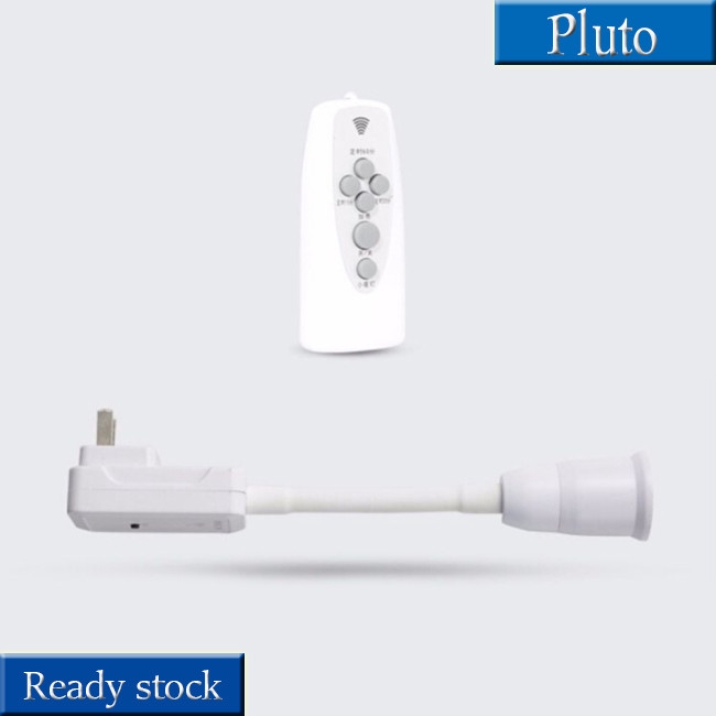 E27 LED Remote Control Plug Lamp Holder Light Base for Night Light Bedside Lamp