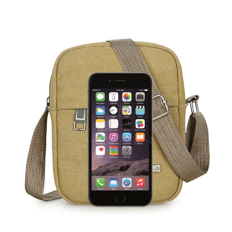 Túi Đeo Chéo Canvas Phong Cách Hàn Quốc Năng Động Cho Nam