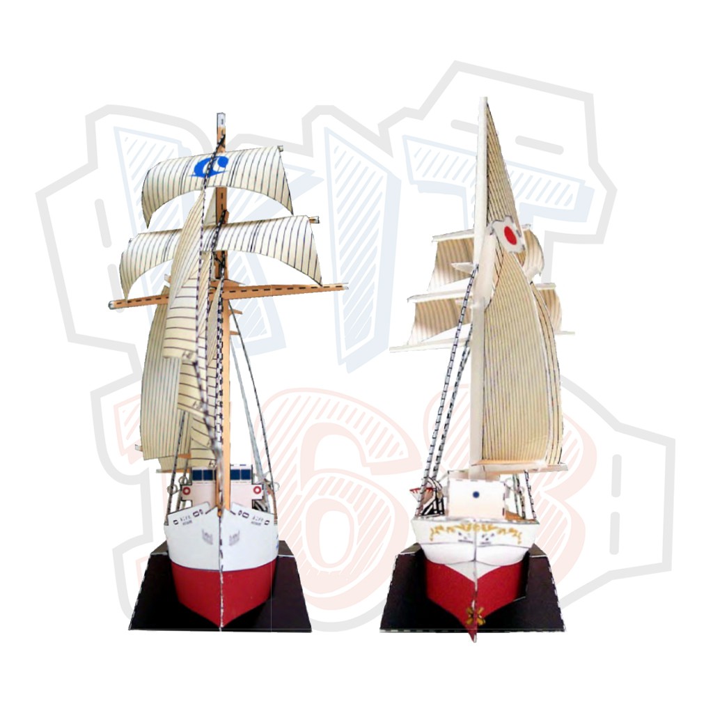 Mô hình giấy tàu thuyền quân sự Sailship - Akogare