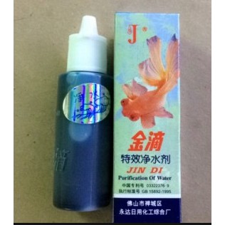 THUỐC LÀM TRONG NƯỚC JINDI 30ML - chuyên dụng cho hồ cá, hồ thủy sinh.