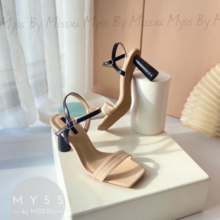 Giày sandal quai ngang chần chỉ 8cm Myss - SD134