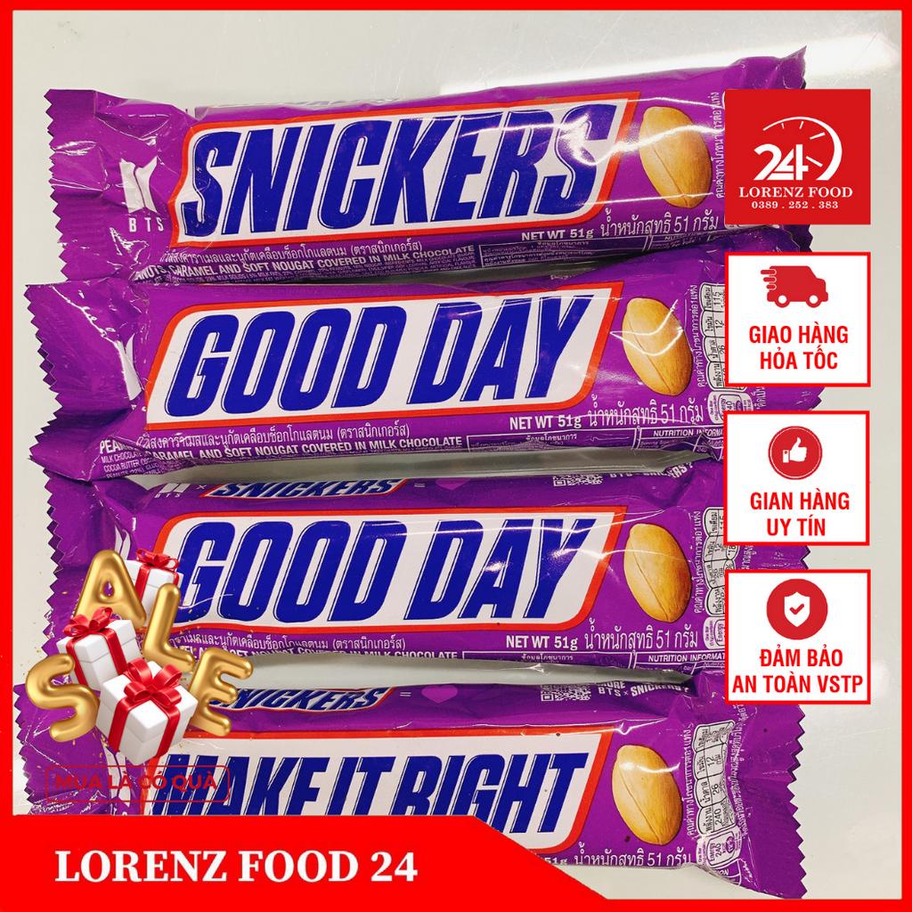 Socola nhân đậu phộng Snickers 51g