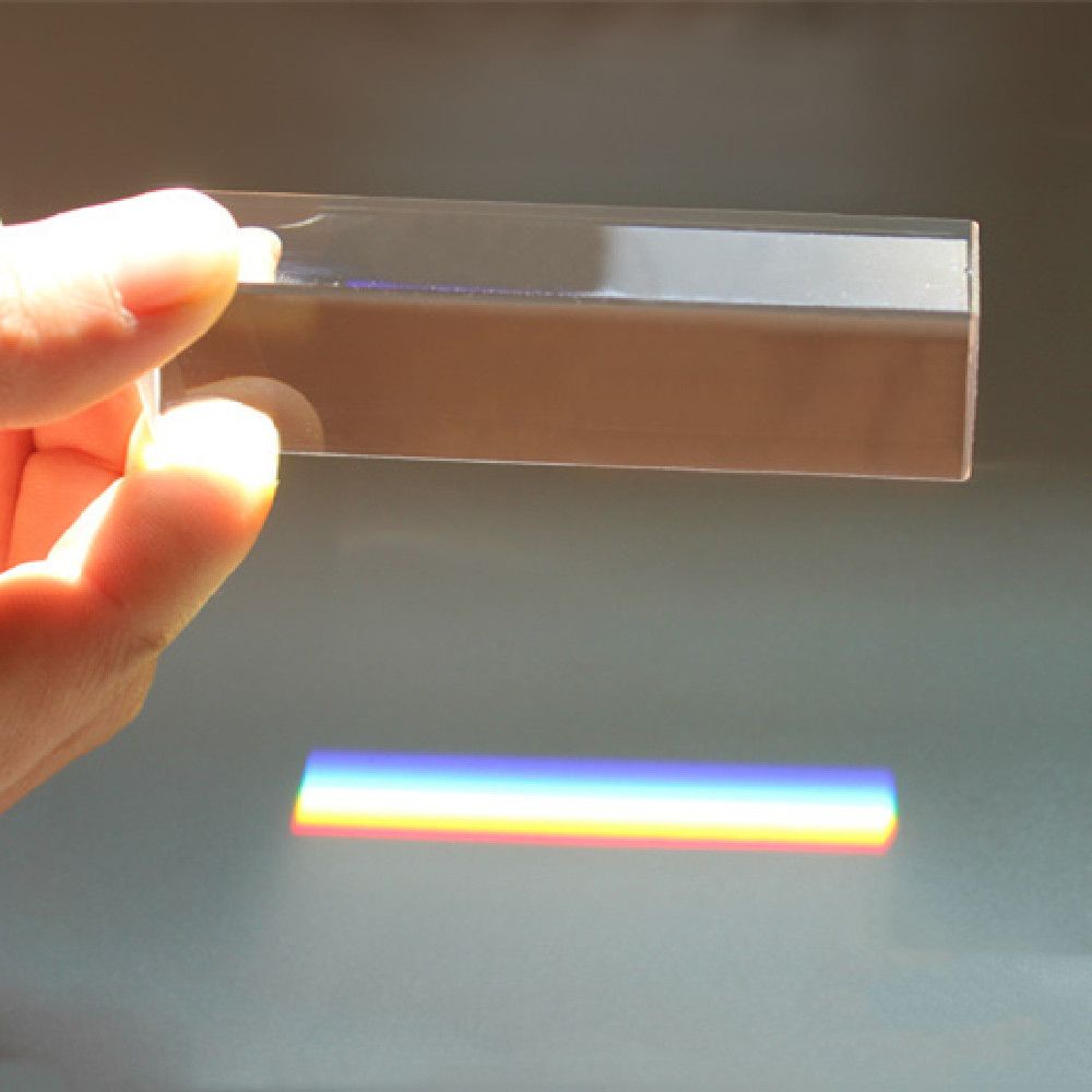 Đồ chơi lăng kính quang học màu cầu vồng dùng làm thí nghiệm vật lý dạy học cho trẻ em