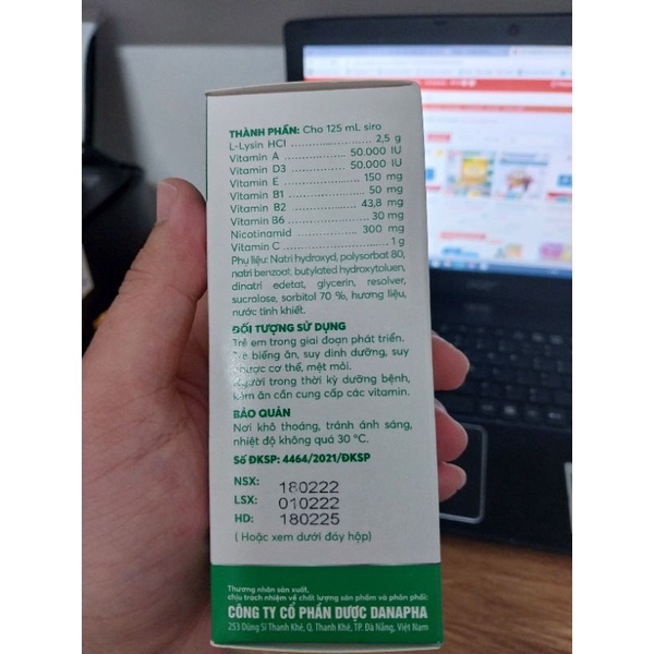 Siro Multi Vitamin DS-Kids  - Bổ sung Vitamin và giúp ăn ngon miệng