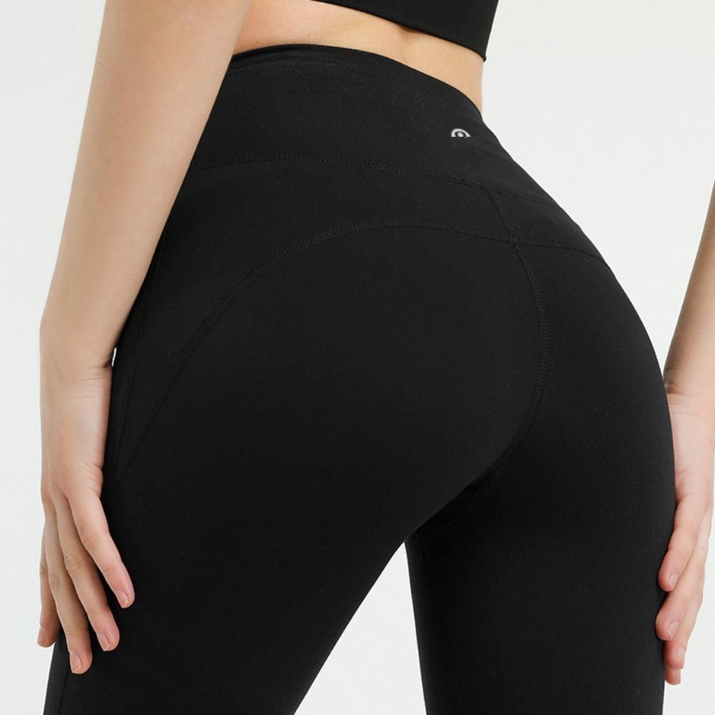 Quần legging lửng nâng mông cạp cao Xquin, Quần legging đùi chất vải cotton vitex loại 1 siêu co dãn