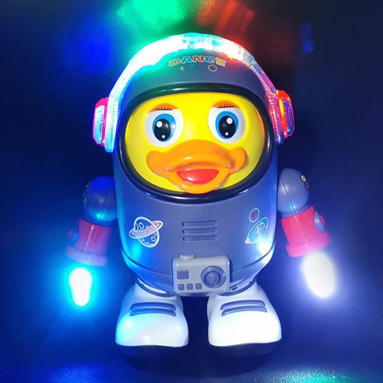 Đồ chơi vịt nhảy múa . vịt không gian phi hành gia nhảy múa theo nhạc . space Duck Dance