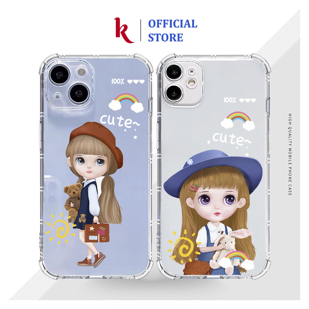 Ốp lưng iphone hot girl cute 1 chống sốc trong suốt case 14plus 14 pro max 13 12 promax 11 mini 6 6s 7 8 plus x xr xs Se