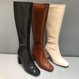 HÀNG SẴN ( ẢNH THẬT) BỐT ĐÙI DA BÓNG HÀNG CAO CẤP GÓT VÁT LÓT LÔNG SIÊU ĐẸP