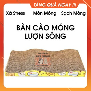 [Mã MEXASALE2 giảm 5% đơn 250k] Bàn Cào Móng Cho Mèo Kèm Catnip, Giá Giảm Sâu, Giúp Mèo Xả Stress, Sạch Móng, Mòn Móng