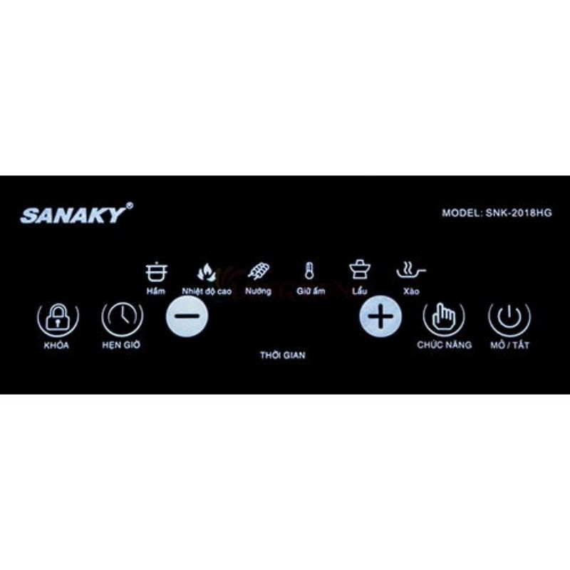 Bếp hồng ngoại Sanaky SNK-2018HG Bảo hành chính hãng 12 tháng trên toàn quốc